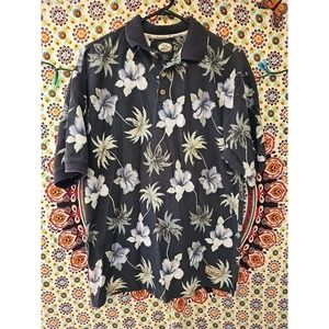 Tommy Bahama Vintage 100% Cotton Men's Medium Floral Collared Shirt